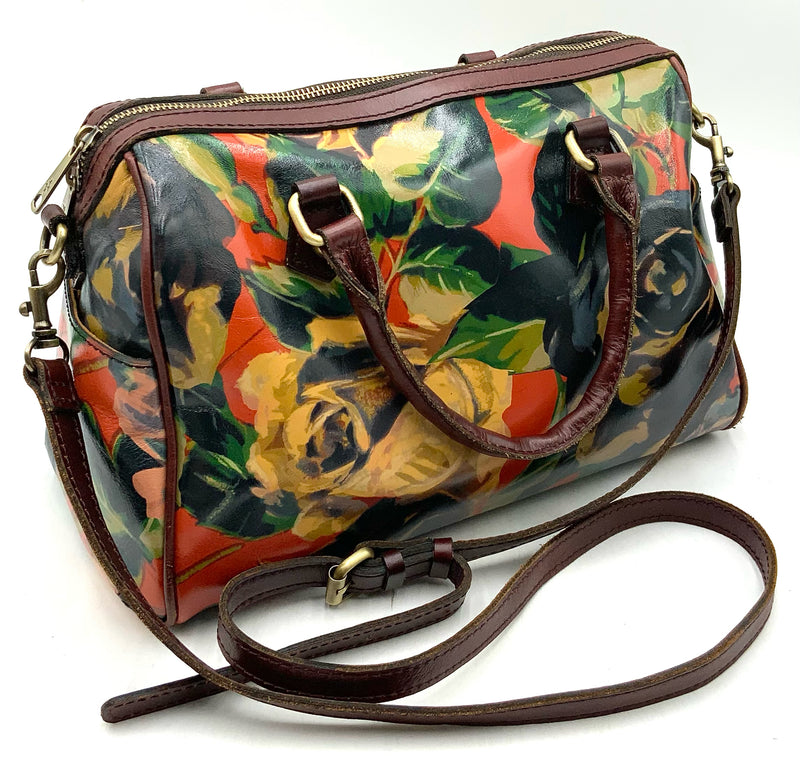 PATRICIA NASH Red Multi Floral Skye Satchel