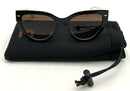 Carrera Black White Gradient Lens Cat Eye Sunglasses