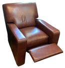 Contemporary Brown Leather Recliner