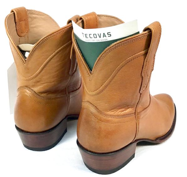 TECOVAS Desert Calf Leather The Penny Western Boots 7.5