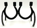 Black Iron Horseshoe Candelabra