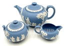 Antique Wedgwood  Blue Jasperware Tea Set