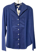 HINSON WU Blue Taylored Knit L/S B/D Top