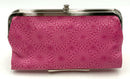 HOBO Pink Emboss Leather "Lauren" Clutch Wallet