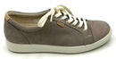 ECCO Grey Soft VII Leather Lace Up Sneakers 9