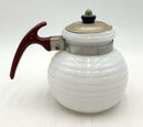 Vintage McKee Glasbake Milk Glass Teapot