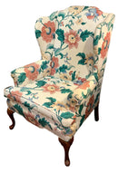 Floral Chintz Wingback Chair