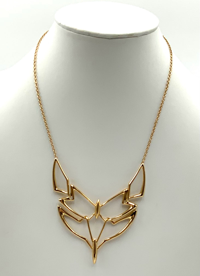 ALEXIS BITTAR Goldtone Fox Silhouette Necklace
