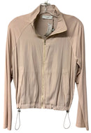 LOLA & SOPHIE Blush Drawstring Waist Ribbed Sleeve Zip Jacket