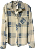 DYLAN Blue/Cream Plaid L/S B/D Shirt/Jacket