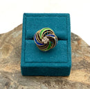 14kt Gold, Diamond & Enamel Ring