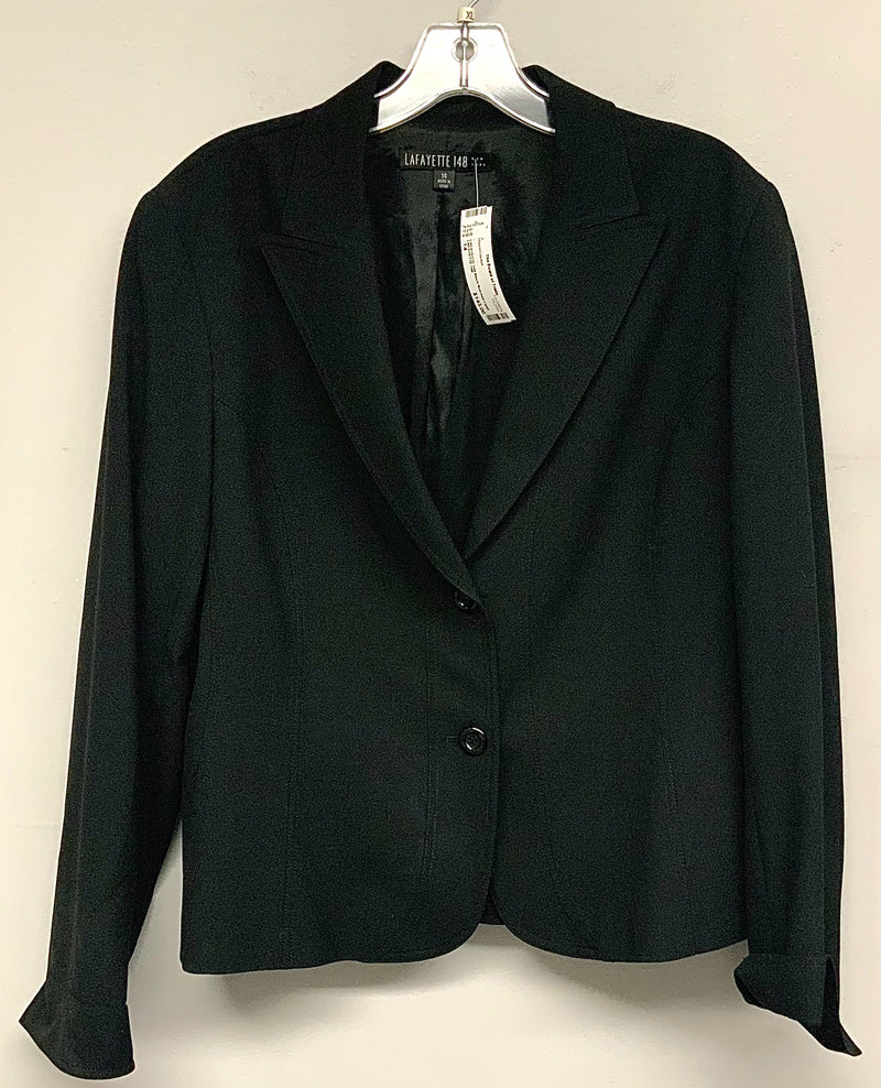 LAFAYETTE 148 Black Notched Lapel Blazer