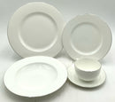 Service for 13 Plus Extras Crate & Barrel Platinum Line Bone China Dinnerware