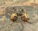 14kt Gold & Glass Earrings