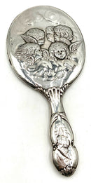 Antique Sterling Silver Vanity Mirror
