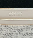 GOYARD White Leather & Coated Canvas Saint Sulpice Card Wallet