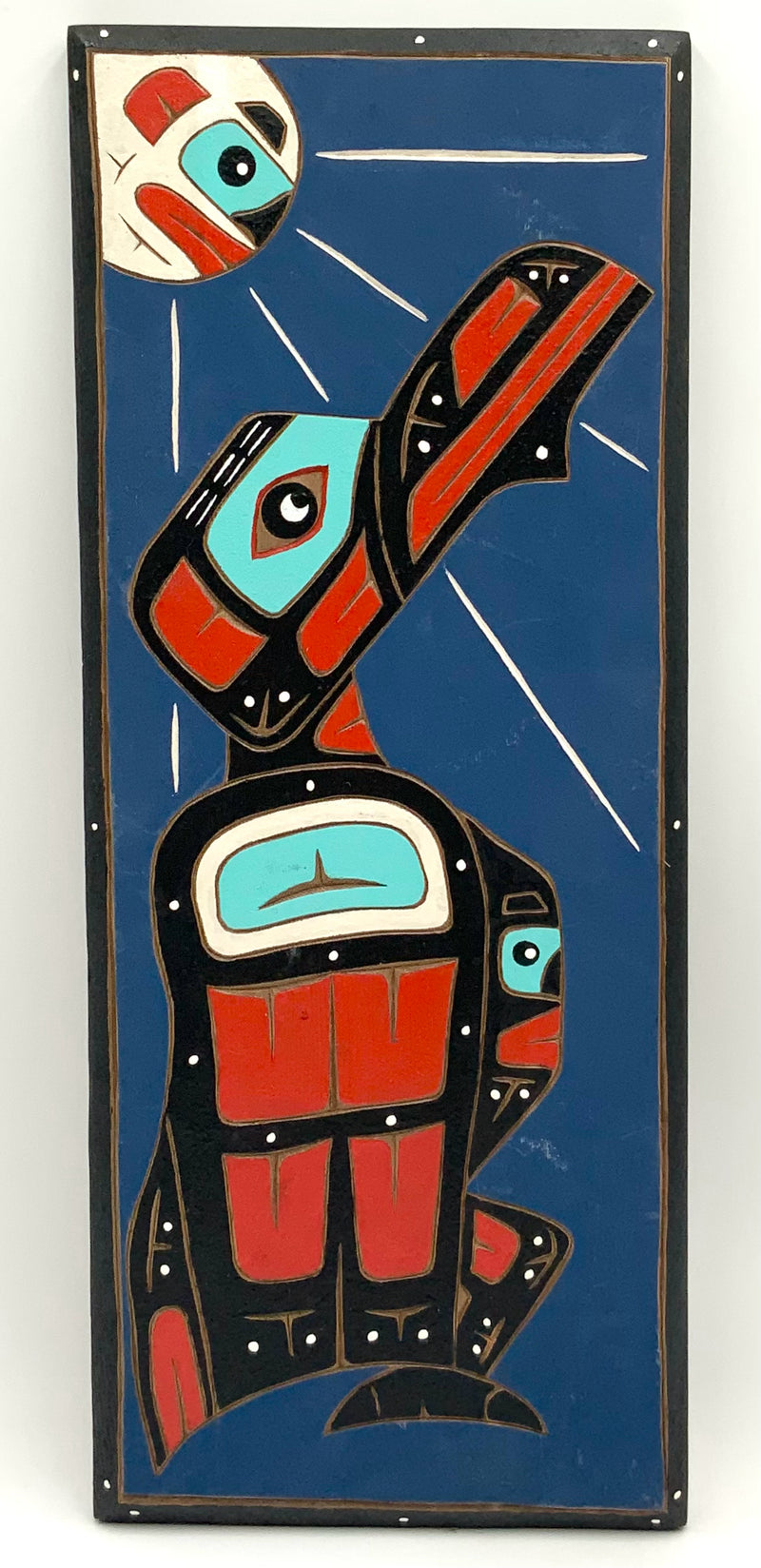 Raven Stole The Sun Inuit Wood Plaque