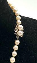 14kt Gold, Diamond & Cultured Saltwater Pearl Necklace