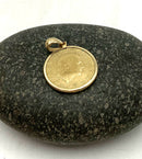 14kt Gold (Frame & Bezel) Italian 200 Lire 1981 Coin Pendant