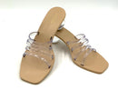CULT GAIA Clear Acrylic Strap w/Clear Sphere Heel "Jennee" Sandals 40