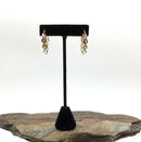 14kt Gold, Peridot, Amethyst & Blue Topaz Earrings