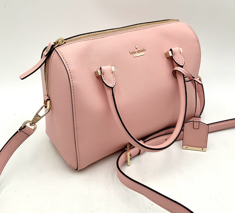 KATE SPADE Pink Saffiano Leather Top Handle Satchel