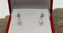14kt Gold & Marquis Cut Diamond Dangle Earrings