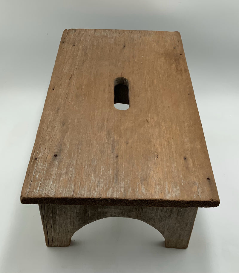Primitive Wood Footstool