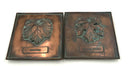 Pair of Hen Feathers Wine Plaques