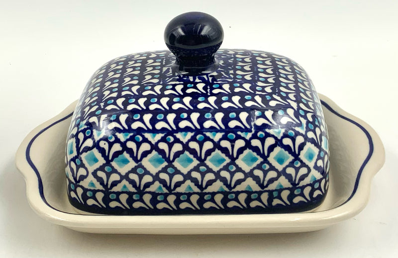 Boleslawiec Polish Pottery Covered Butter Dish