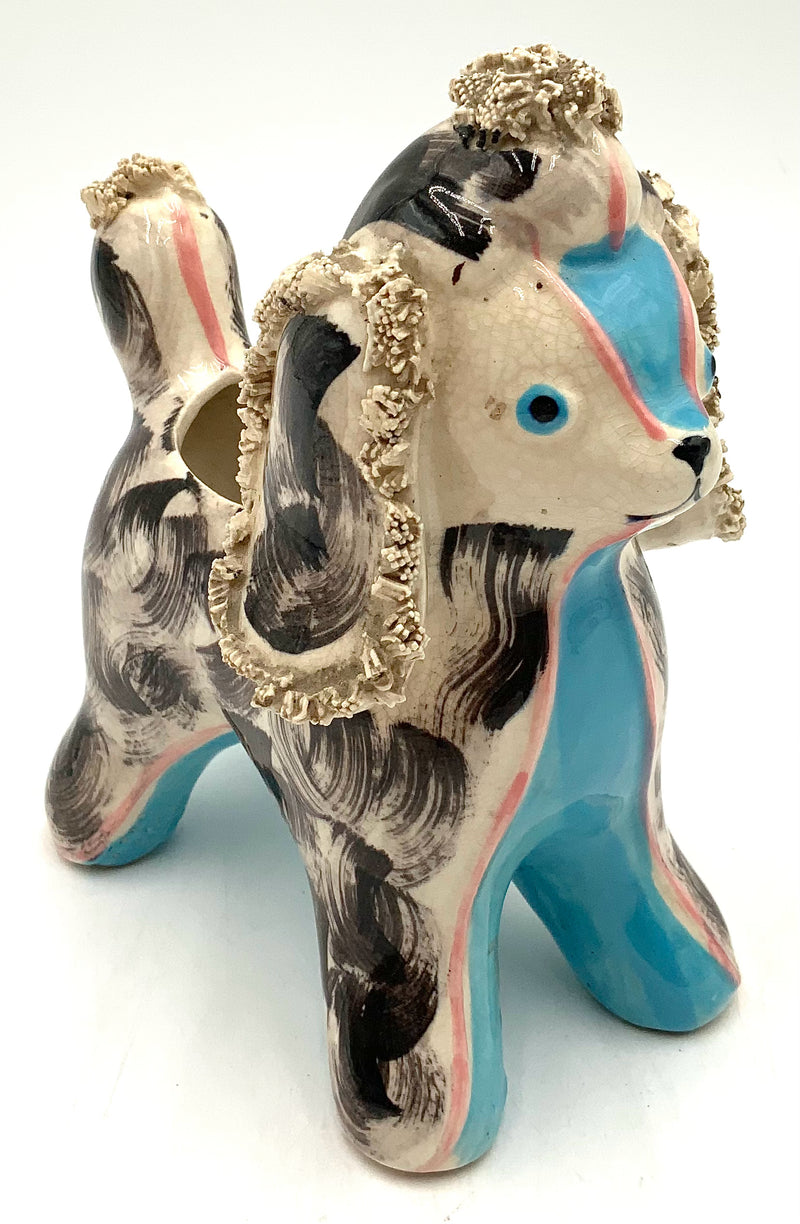 Vintage Ceramic Poodle Planter