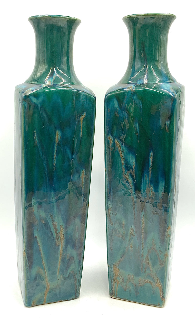 Pair of  Z Gallerie Turquoise Vases