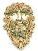 Green Man Ceramic Face