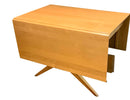 MCM Style Beechwood Drop Leaf Dining Table