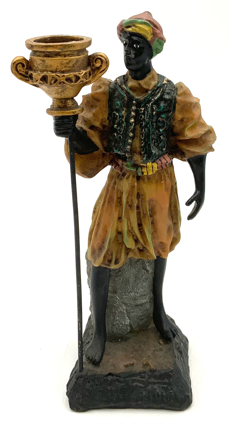 Resin Blackamoor Candleholder