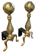 Pair of Brass Andirons