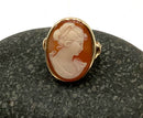10kt Gold Carved Cameo Ring