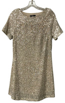 7 FOR ALL MANKIND Champagne/Silver Sequin S/S Dress