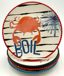 Set/4 Anthropologie Bossa Nova Appetizer Plates