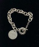 Tiffany & Co. Sterling Link Bracelet w/Return To Tiffany Charm