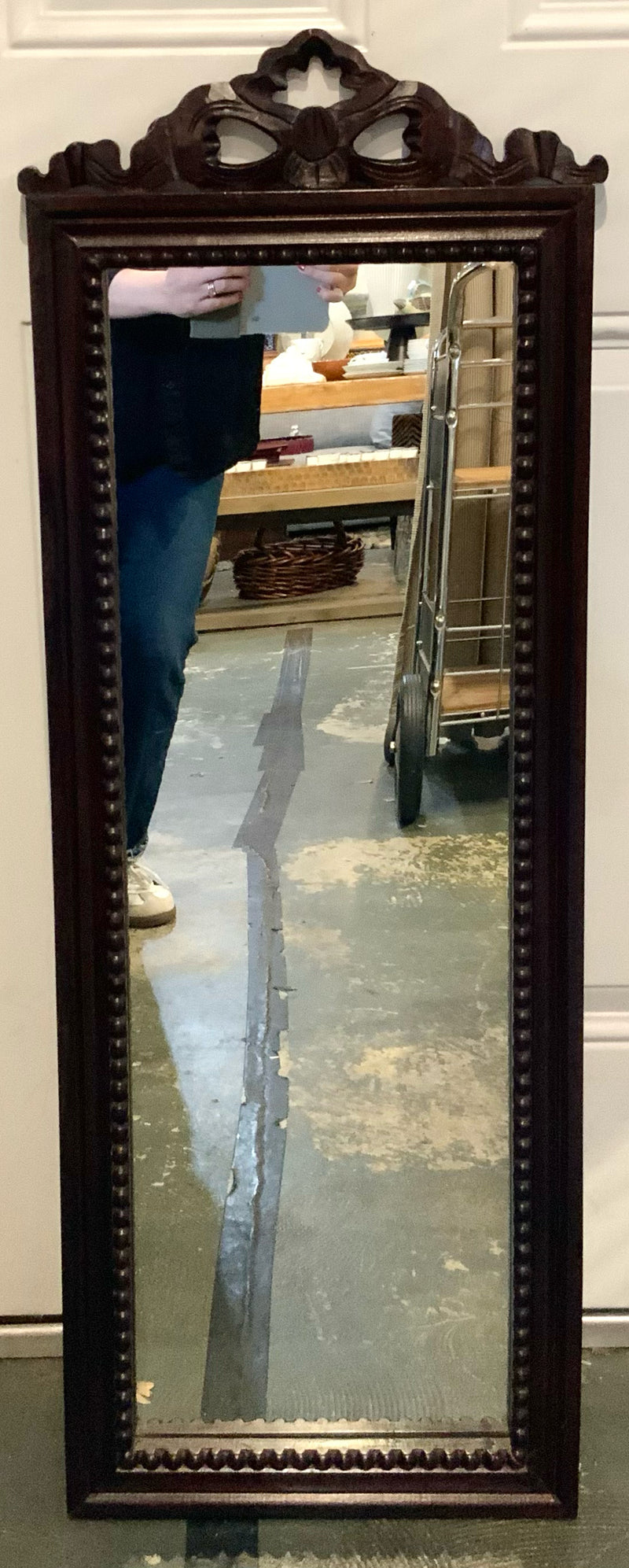 Carved Rosewood Mirror