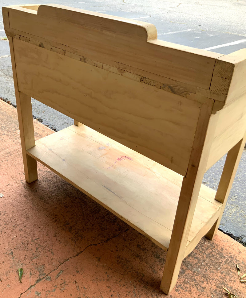 Rustic Pine French Wine Table