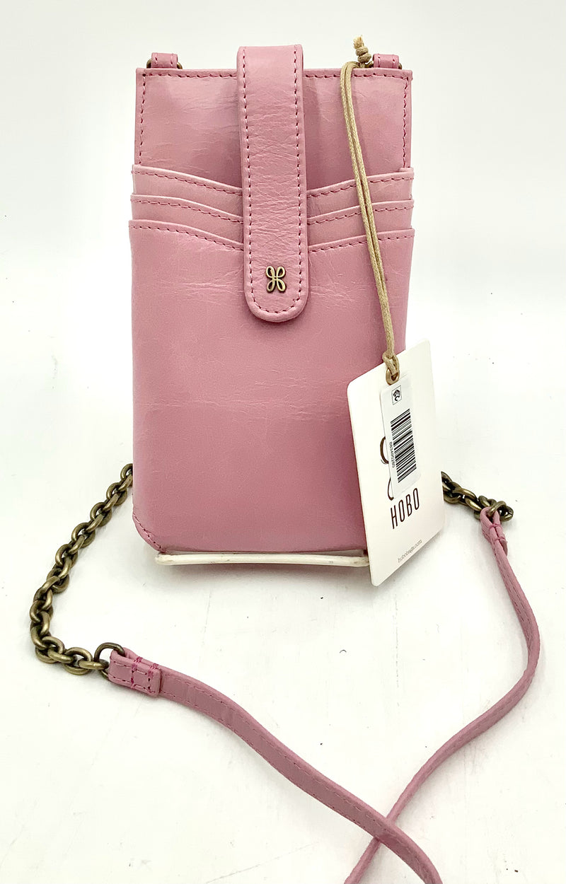 HOBO Lilac Rose Leather Max Phone Crossbody