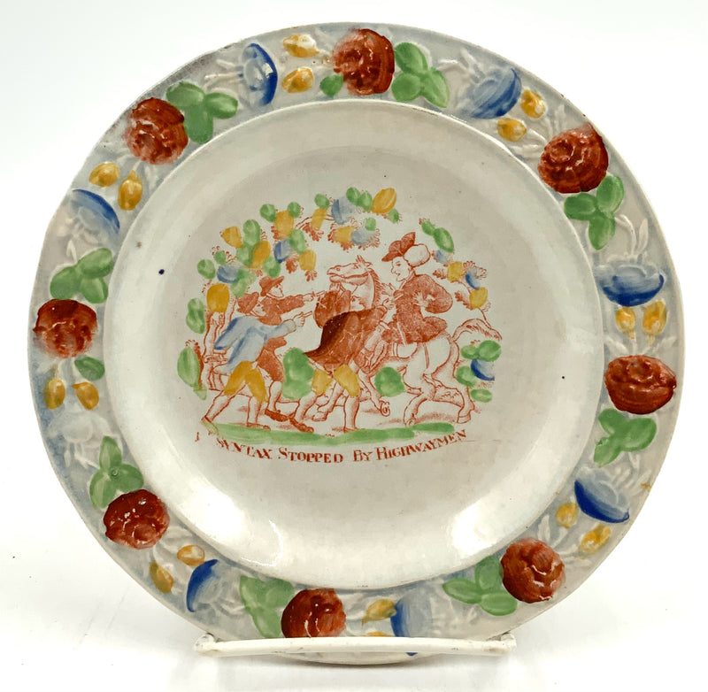 Pair of Antique Staffordshire Plates