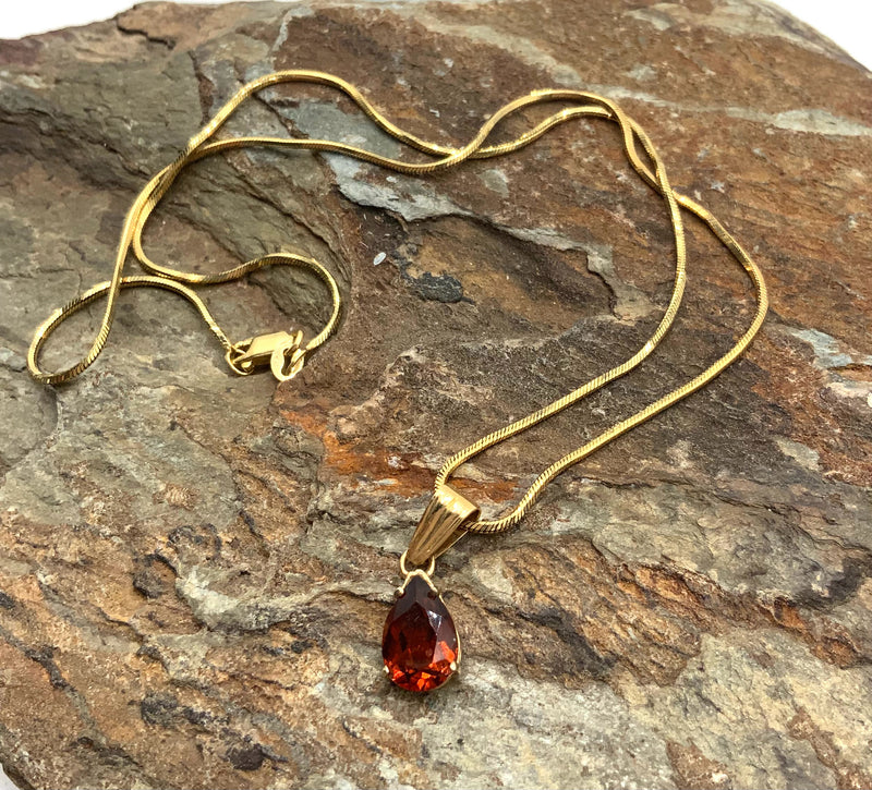 18kt/10kt Gold & Chrome Diopside Necklace