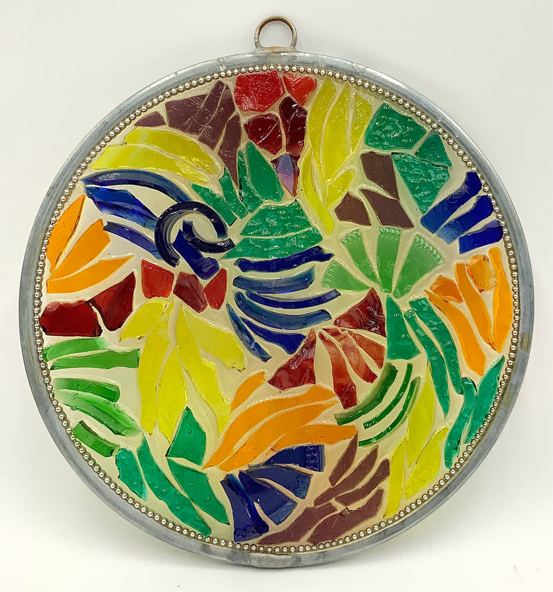 Vintage Mosaic Glass Suncatcher