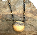 JACOB KELEHER 18kt Gold/Sterling & Diamond Necklace