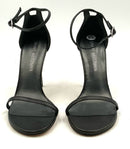 STUART WEITZMAN Black Leather Amelina Stilleto Sandals 8.5
