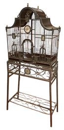 Large Birdcage With Metal Stand