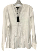 RAG & BONE White Pintuck L/S "Asher" Top